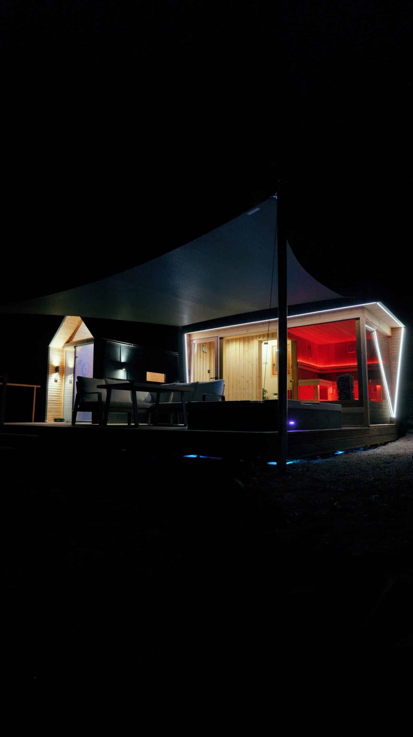 Cozy Glamping fa vendégház üvegfalú szaunával