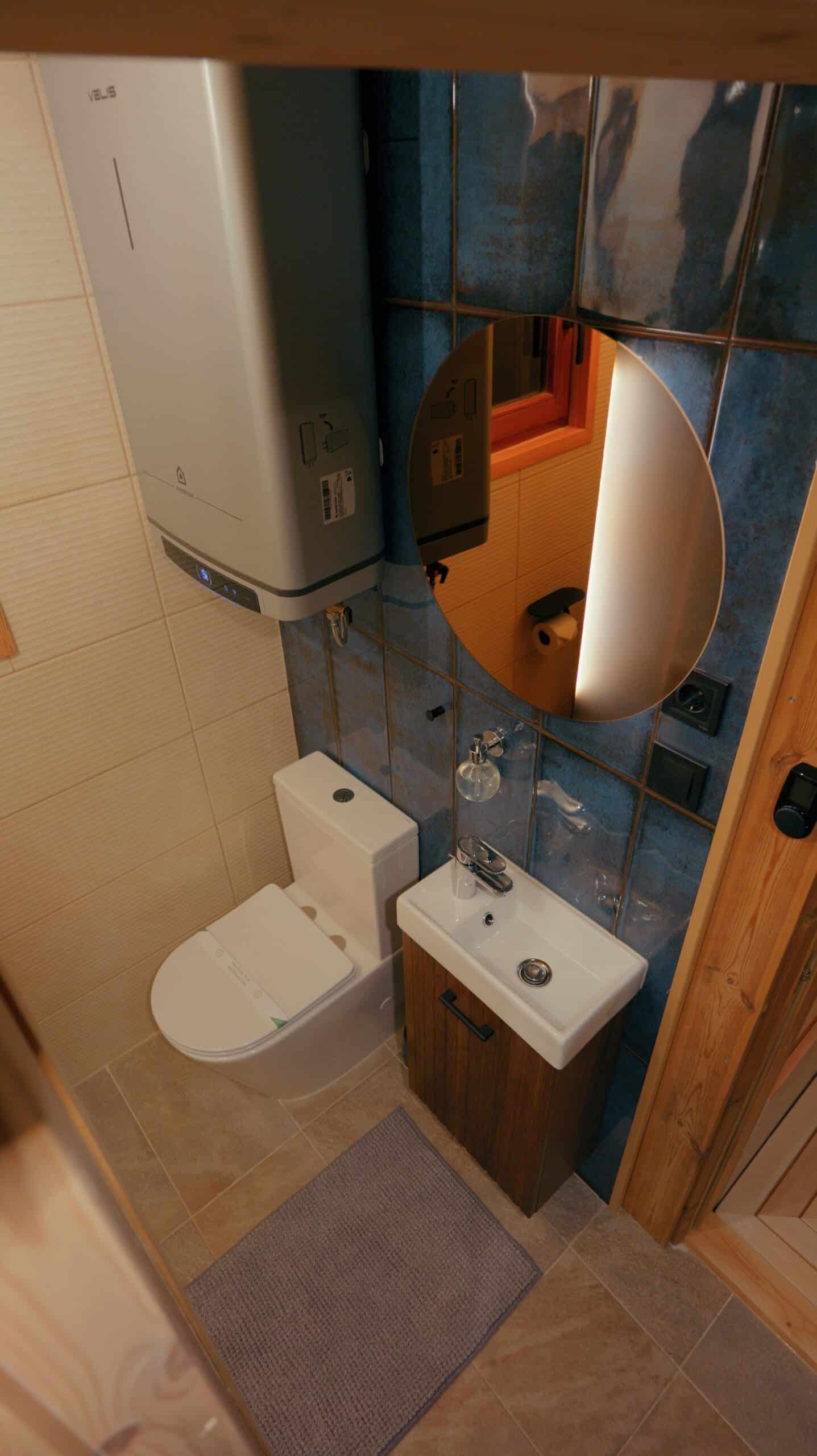 Cozy Glamping fa vendégház fürdőszobája