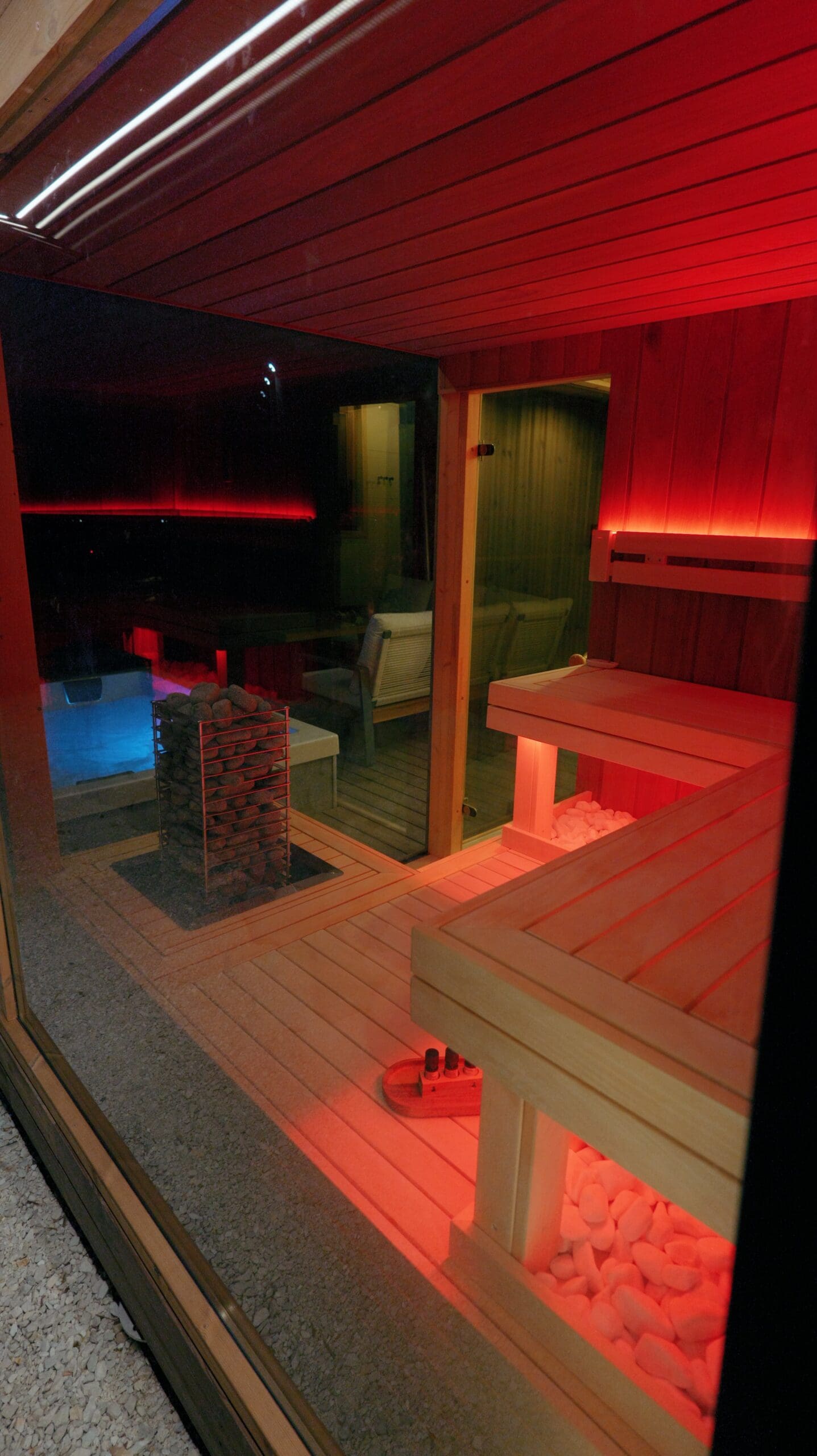 Cozy Glamping fa vendégház üvegfalú szaunával és jacuzzival