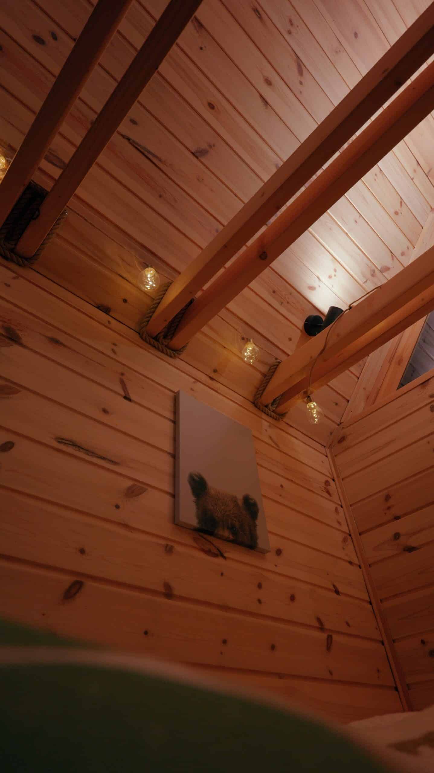 Cozy Glamping fa vendégház hálószobája
